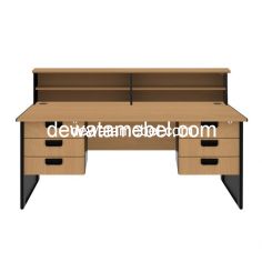 Meja Kantor Ukuran 160 - EXPO MP 160 + MP H03 + MP H03 + MP RC 160 / Beech 